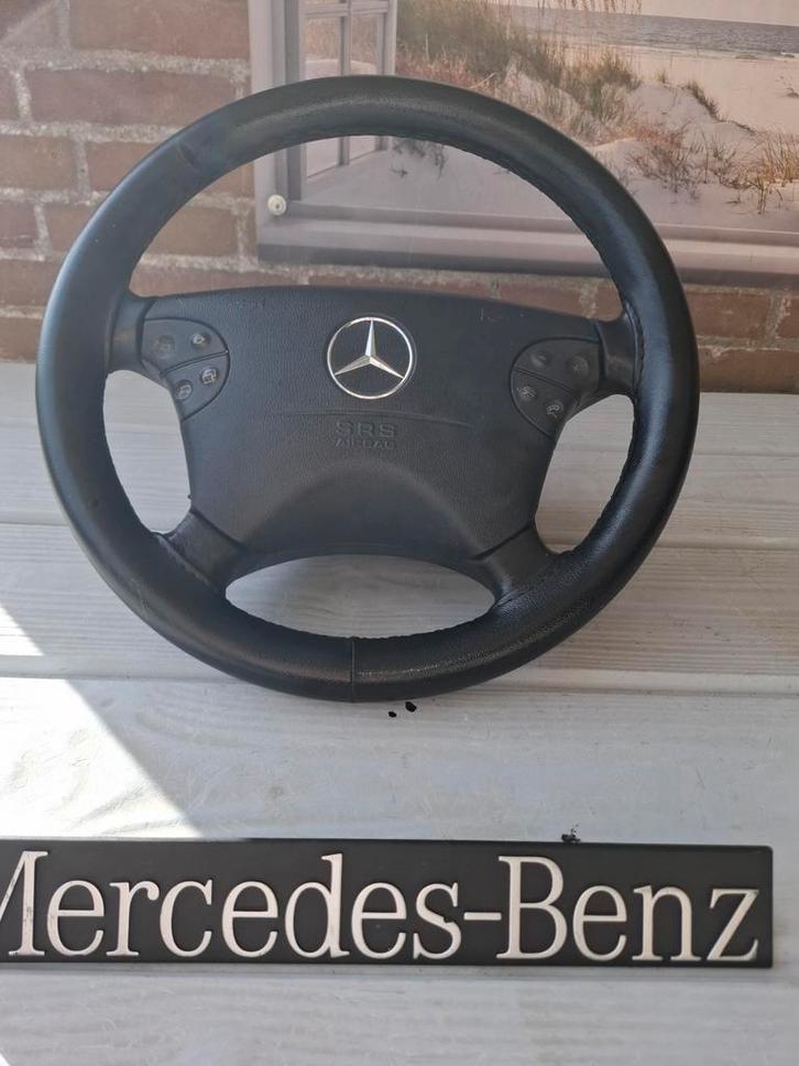 Mercedes W203/W208 Lederen Stuur, Auto-onderdelen, Besturing, Mercedes-Benz, Gebruikt, Ophalen of Verzenden