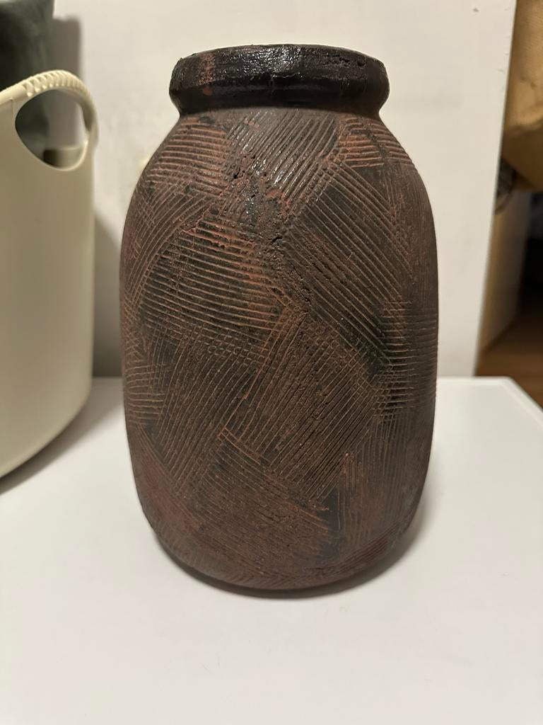 Zara Home Aardewerken Vaas - Bruin, Ophalen, Gebruikt, Overige kleuren, Aardewerk of Porselein