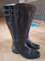 Zwarte laarzen met extra brede schacht, maat 40, goede staat, Ophalen of Verzenden, Zo goed als nieuw, Zwart, Hoge laarzen