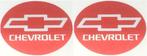 Chevrolet metallic sticker set rond #4, Auto diversen, Autostickers, Ophalen of Verzenden