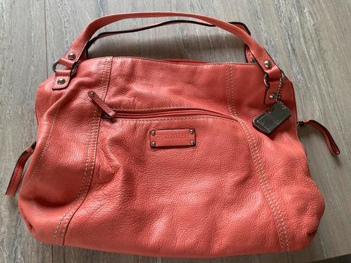 Prachtuge leren tas Tignanello, Sieraden, Tassen en Uiterlijk, Tassen | Damestassen, Zo goed als nieuw, Schoudertasje, Roze, Ophalen of Verzenden