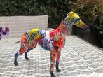 fleurig gekleurde hond windhond whippet greyhound hazewindho, Ophalen of Verzenden
