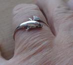 zilveren dames of heren ring dolfijn [658], Sieraden, Tassen en Uiterlijk, Ringen, 20 of groter, Verzenden, Zo goed als nieuw