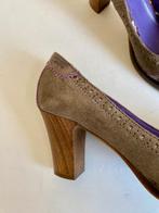 i17 Mjus maat 39 schoenen pumps hak grijs/bruin, Kleding | Dames, Schoenen, Ophalen of Verzenden, Zo goed als nieuw, Grijs, Mjus