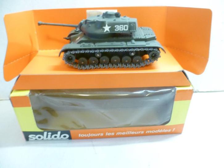 Solido 202 Patton Tank WW2 in doos 1:50 militair modelauto, Verzamelen, Militaria | Tweede Wereldoorlog, Landmacht, Miniatuur of Beeldje