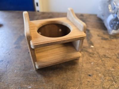 Teak bekerhouder, Watersport en Boten, Bootonderdelen, Gebruikt