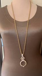Swarovski hanger en vergulde ketting, Verzamelen, Verzenden, Zo goed als nieuw, Sieraad of Horloge