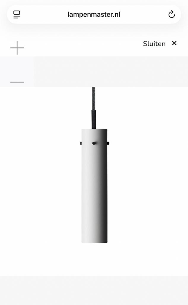 Plafondlamp hanglamp wit Frandsen Molkte FM2014 GU10, Ophalen, Nieuw, Metaal, Minder dan 50 cm