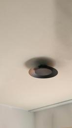 Plafond lamp Plafonnière zwart 34,5 cm doorsnede, Ophalen, Gebruikt, Metaal of Aluminium, Led