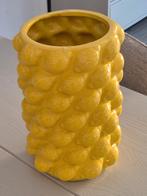 Vaas met citroenen, Huis en Inrichting, Woonaccessoires | Vazen, Geel, Aardewerk of Porselein, Ophalen of Verzenden, Zo goed als nieuw
