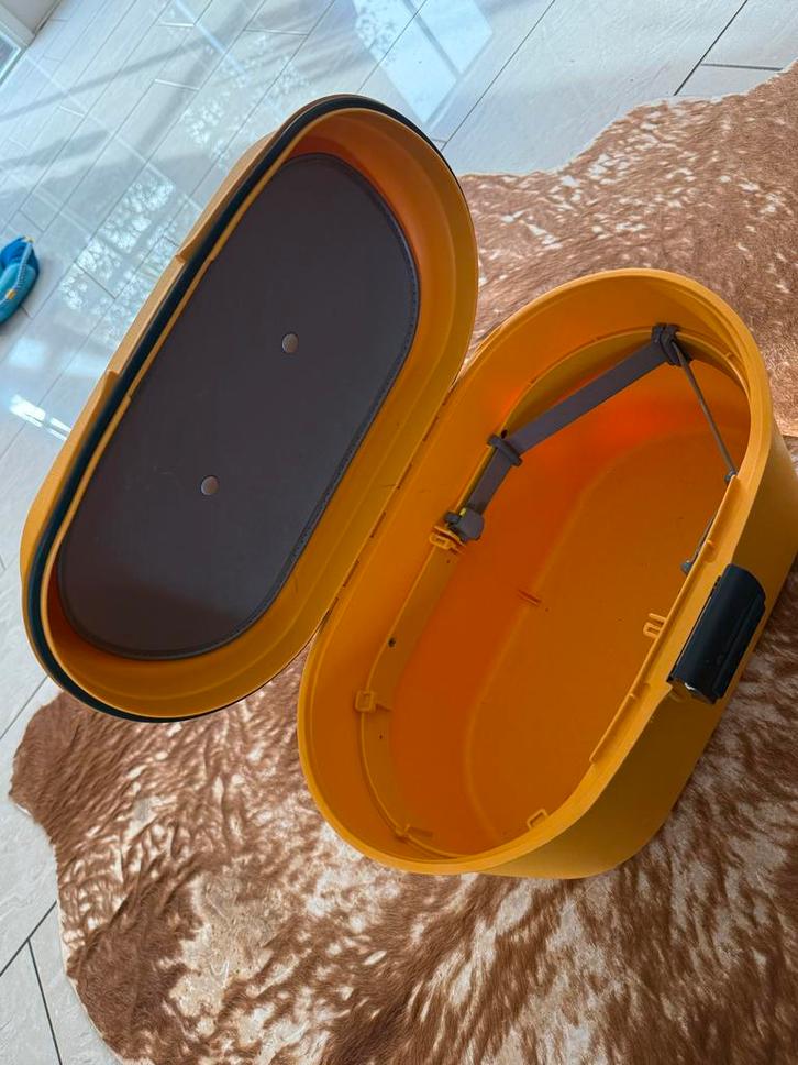 Samsonite Beauty case geel groot, Sieraden, Tassen en Uiterlijk, Beautycases, Gebruikt, Hardcase, Geel, Met slot, Met spiegeltje(s)