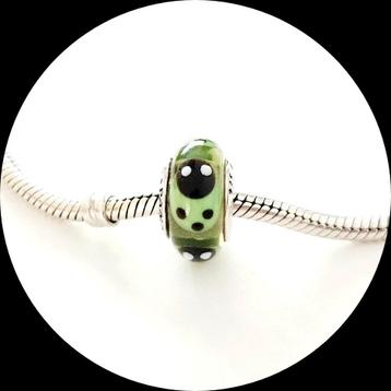 Pandora murano Groen Lieveheersbeestje 790653 / retired  beschikbaar voor biedingen