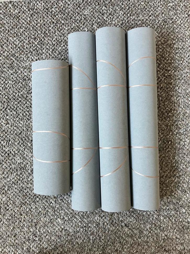 Graham & Brown behang - Palais Grey & Rose Gold, Huis en Inrichting, Stoffering | Behang, Blauw, minder dan 10 m², Ophalen of Verzenden