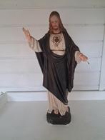 Antiek Jezusbeeld met Heilig Hart, Antiek en Kunst, Ophalen of Verzenden