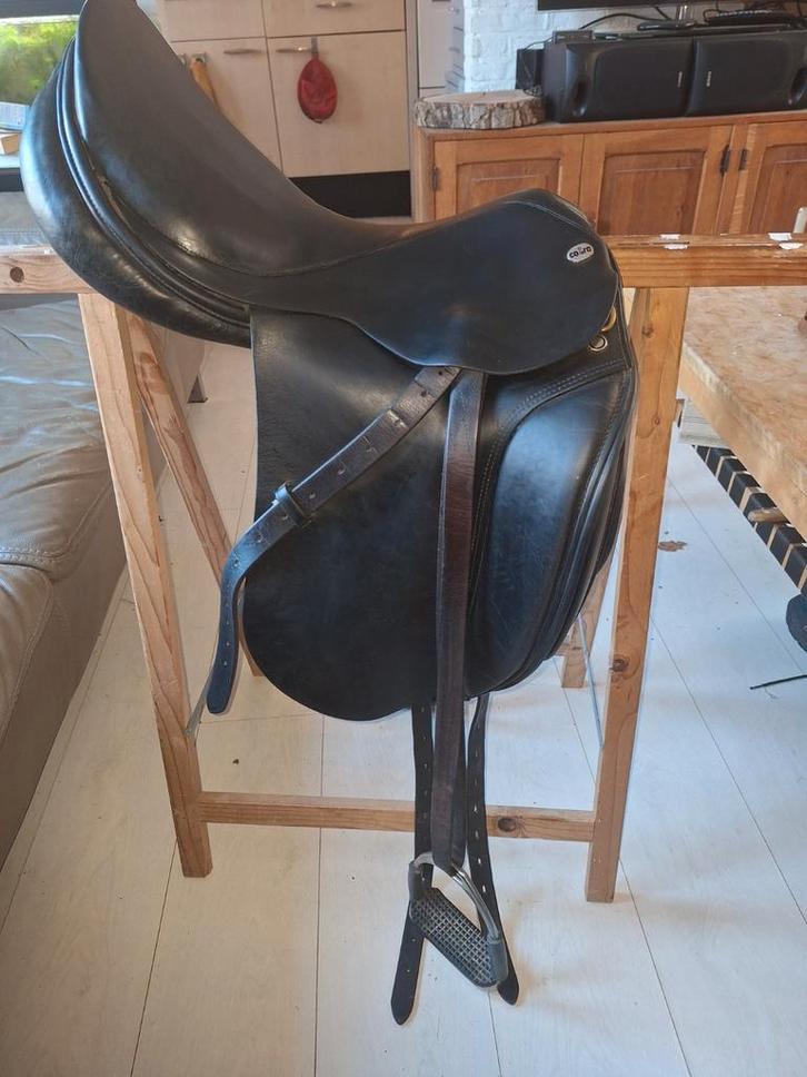 Zadel brede pony/ paard plus schetlander zadel, Dieren en Toebehoren, Paarden en Pony's | Zadels, Dressuur, Ophalen of Verzenden