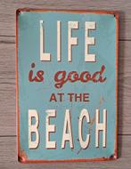 Beach bordjes, Ophalen of Verzenden, Gebruikt, Reclamebord