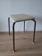 Vintage bruine kruk krukje seventees bruin, Ophalen of Verzenden