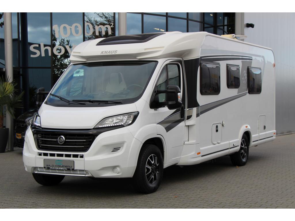 Knaus Sky TI 700 MEB - 140PK EURO6- ENKELE BEDDEN - 11.132KM, Caravans en Kamperen, Campers, Ringverwarming, Fiat, Tot en met 2