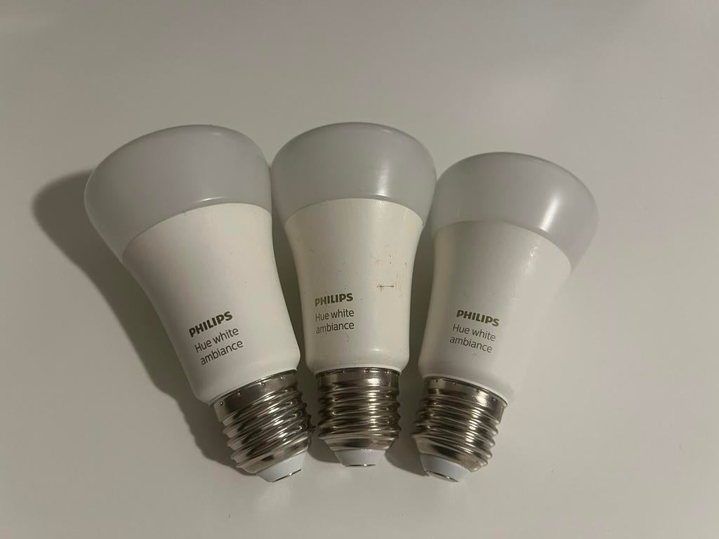 Philips Hue - White Ambiance - E27, Led-lamp, Minder dan 30 watt, Zo goed als nieuw, E27 (groot)