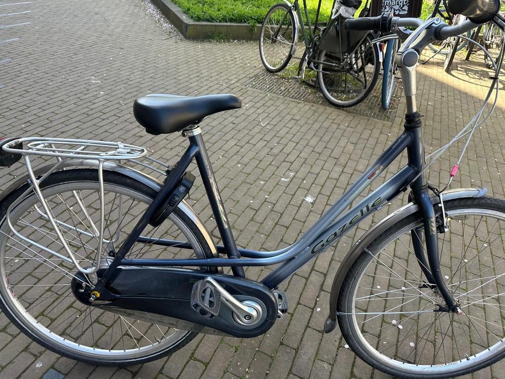 Gazelle damesfiets -28 inch, Fietsen en Brommers, Fietsen | Dames | Damesfietsen, Ophalen, Gebruikt, Velgrem, Versnellingen