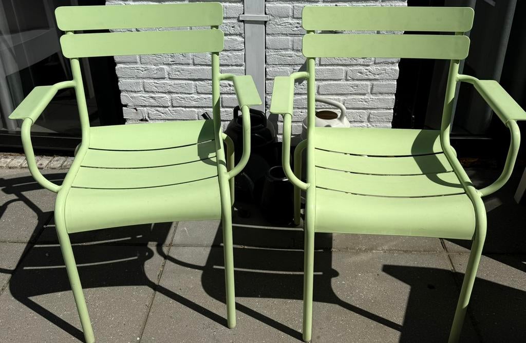 Fermob luxembourg  stoelen DIT WEEKEND OPHALEN, Tuin en Terras, Ophalen, Zo goed als nieuw, Kunststof