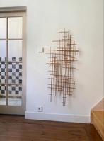 Koperkleurig metalen wanddecoratie kunstobject, Antiek en Kunst, Kunst | Designobjecten, Ophalen