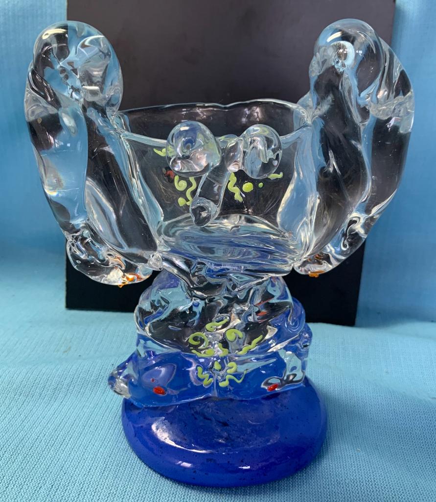 Effie Halkidis erotische glas sculpture uit 1993 gesigneerd, Ophalen of Verzenden, Zo goed als nieuw
