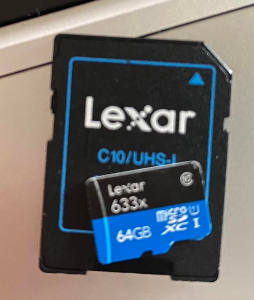 Sd kaart 64 gb, Ophalen, Zo goed als nieuw, Fotocamera, 64 GB