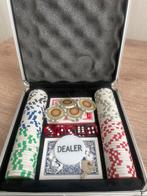 Poker Set in Koffer - Compleet, Een of twee spelers, Ophalen of Verzenden, Zo goed als nieuw, Reisspel
