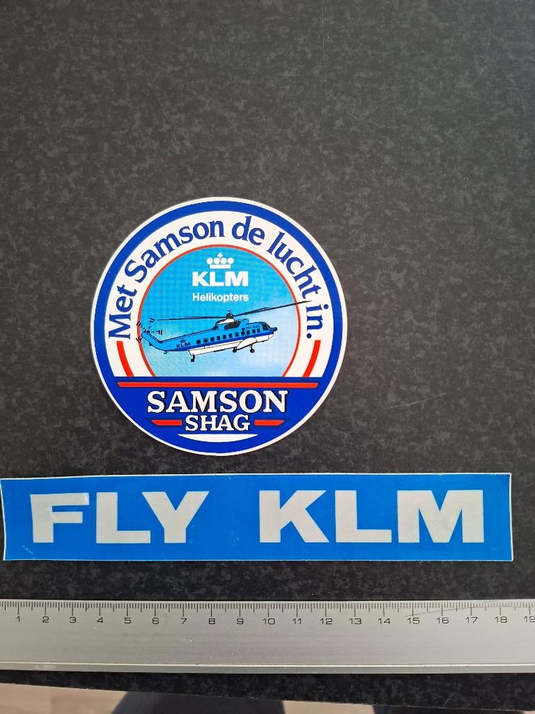 Stickers KLM, Verzenden, Zo goed als nieuw, Bedrijf of Vereniging