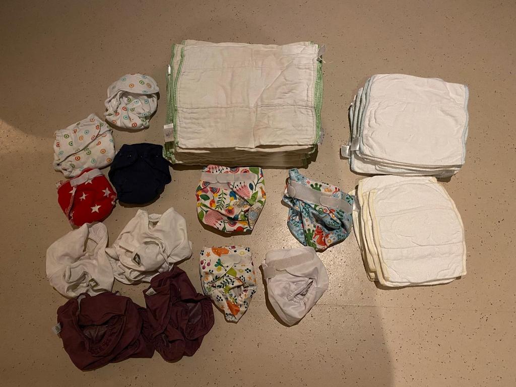 Wasbare luiers prefold + overbroekje Blümchen en Little Lamb, Kinderen en Baby's, Ophalen of Verzenden, Overige typen