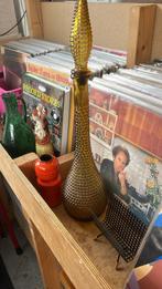 Empoli Vintage Amber Glazen Karaf met Structuur, Antiek en Kunst, Ophalen of Verzenden