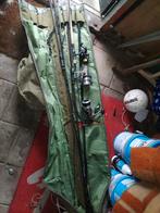 Hengelset met molens en foudraal, Verzenden, Gebruikt, Complete hengel