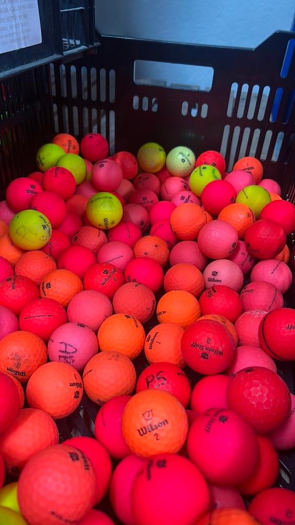 50 Stuks Wilson Staff Matte Soft Golfballen, Sport en Fitness, Golf, Ophalen of Verzenden, Zo goed als nieuw, Bal(len)