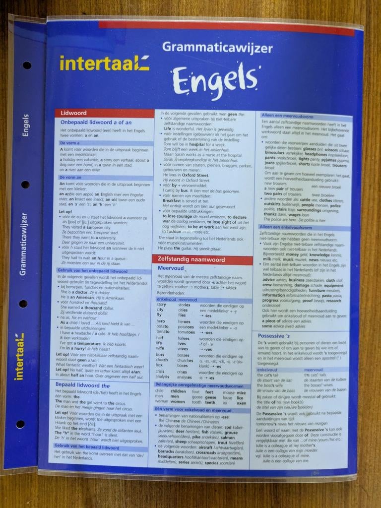 Grammaticawijzer Rngels, Ophalen of Verzenden, Nieuw