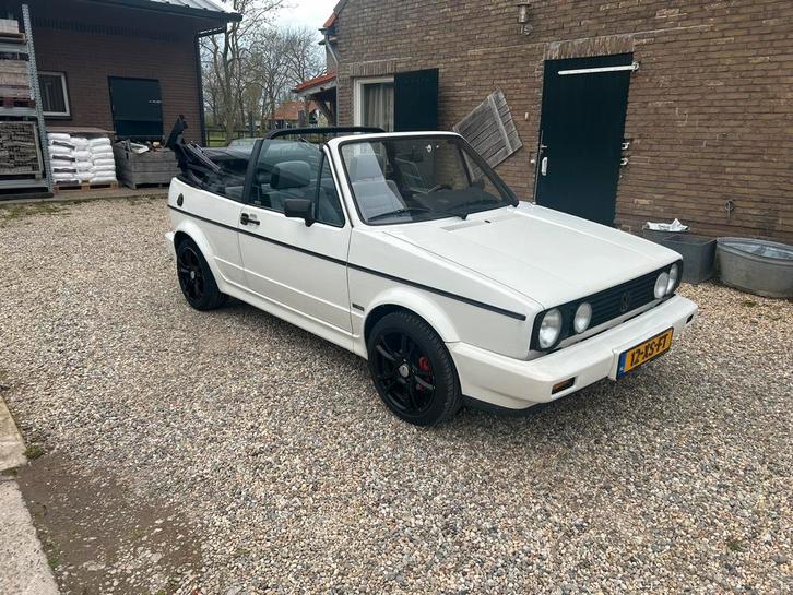 Volkswagen Golf 1.8 Cabriolet 72KW U9 1991 Wit, Auto's, Volkswagen, Particulier, Golf, Radio, Sportstoelen, Benzine, Cabriolet