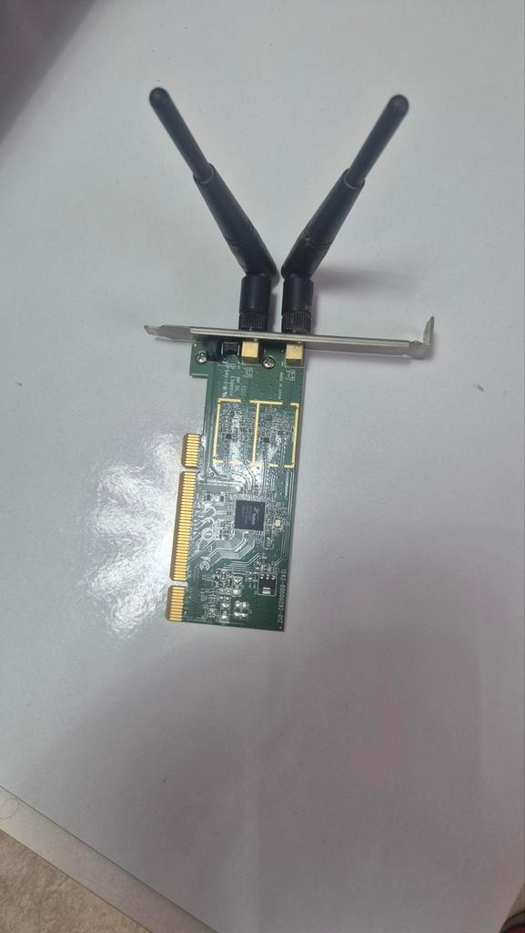 Draadloze WiFi Adapter PCI-E met antennes, Computers en Software, Netwerkkaarten, Gebruikt, Intern, Ophalen of Verzenden