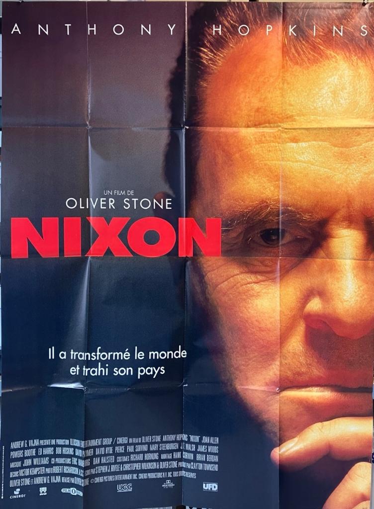 Nixon (1995) - Anthony Hopkins - Originele filmposter, Verzenden, A1 t/m A3, Film en Tv, Rechthoekig Staand