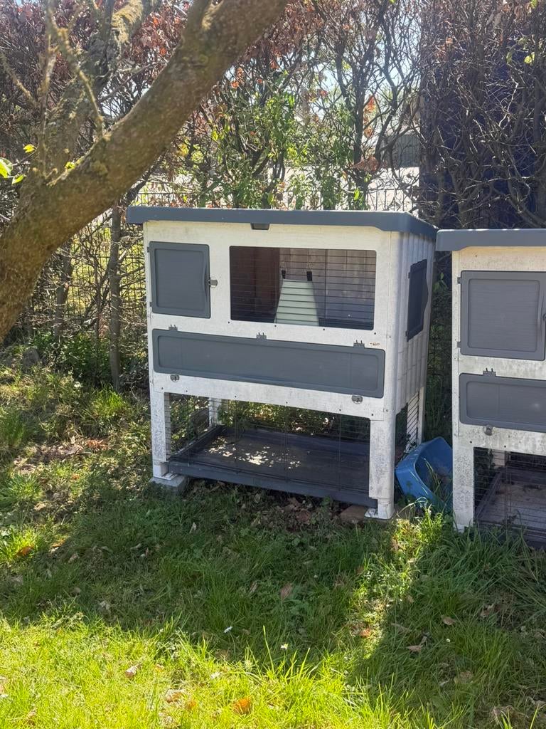 Ferplast konijnenhok, Dieren en Toebehoren, Ophalen, 110 cm of meer, Zo goed als nieuw, 90 cm of meer