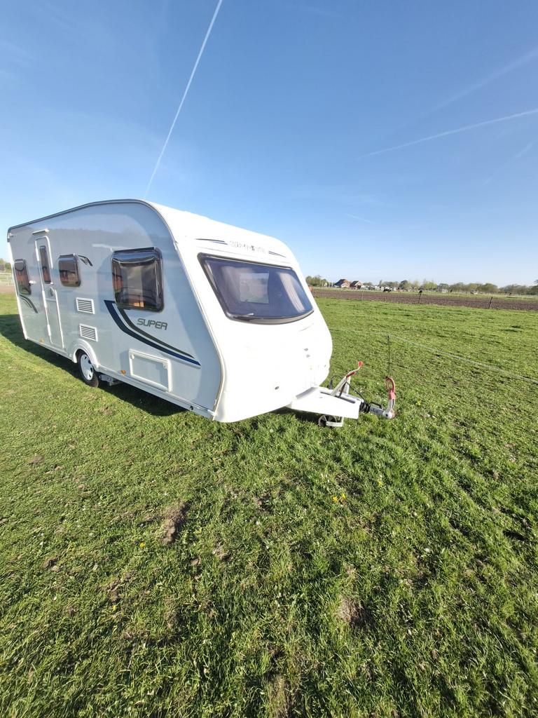 Caravan Sprite Super 490/3 (2012) - compleet & instapklaar, Caravans en Kamperen, Caravans, Rondzit, Particulier, Sprite, Tot en met 4
