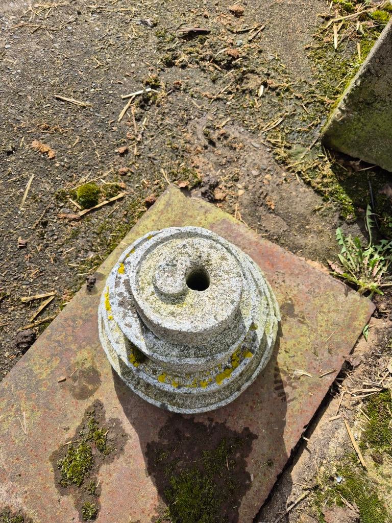 Waterornament spiraal voor tuin of terras, Tuin en Terras, Tuinbeelden, Ophalen, Gebruikt, Steen, Abstract beeld