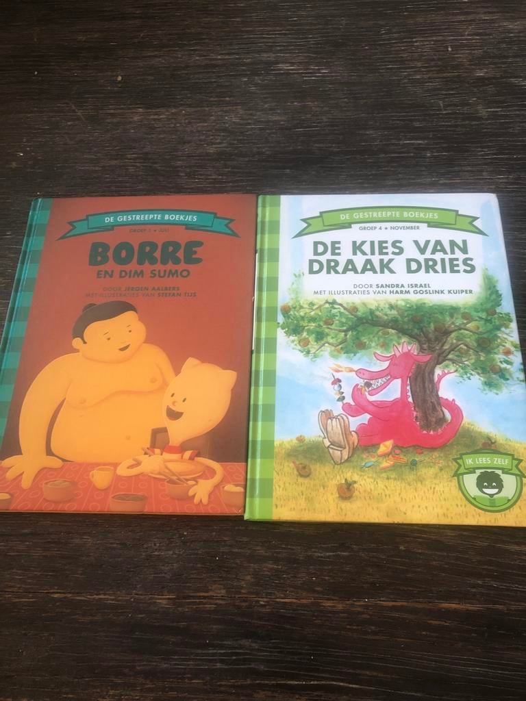 De gestreepte boekjes: Borre en Dim Sumo & De kies van Draak, Boeken, Ophalen of Verzenden, Gelezen, Fictie algemeen