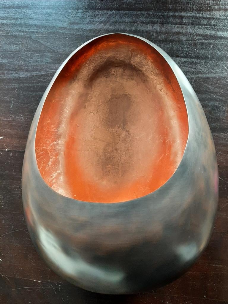 Groot metalen windlicht/ kaarsenkandelaar voor aan de muur, Ophalen of Verzenden, Zo goed als nieuw, Rond, Overige materialen