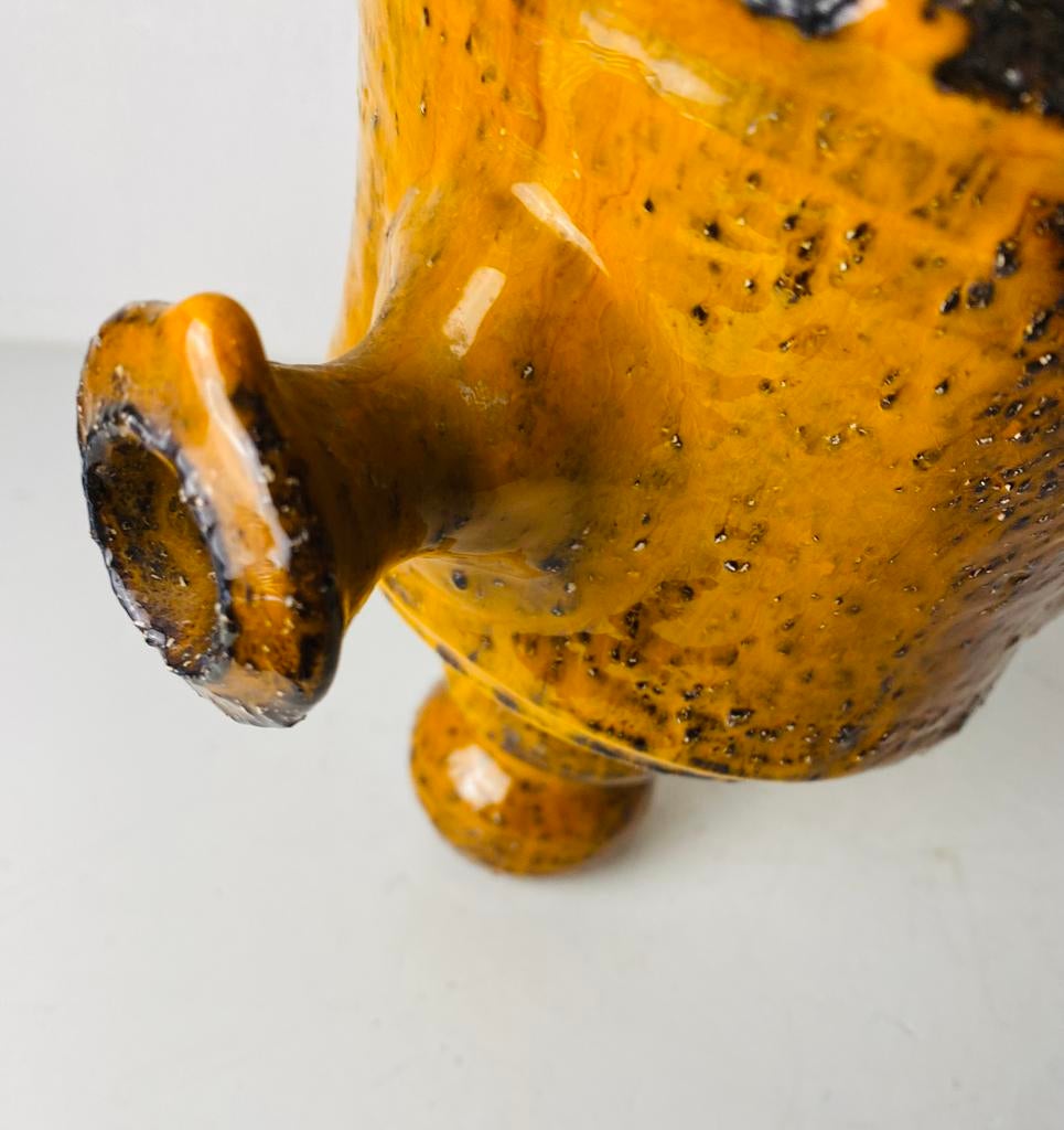 Jaren 60 keramiek planten-hanger / bloempot, Gebruikt, Binnen, Ophalen of Verzenden, Onbekend