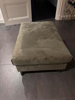 Hocker - poef olijfkleur, Huis en Inrichting, Banken | Voetenbanken en Poefen, Ophalen, 100 tot 125 cm, Zo goed als nieuw, Stof