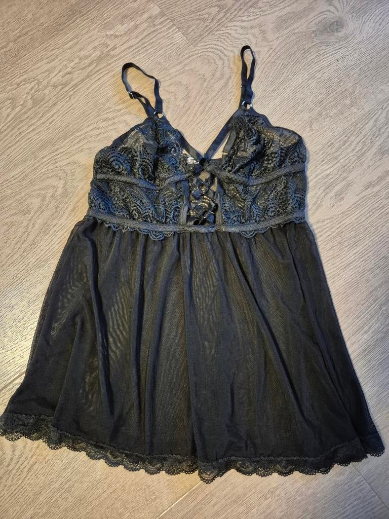 Negligé maat S, Ophalen of Verzenden, Zwart, Nachtkleding