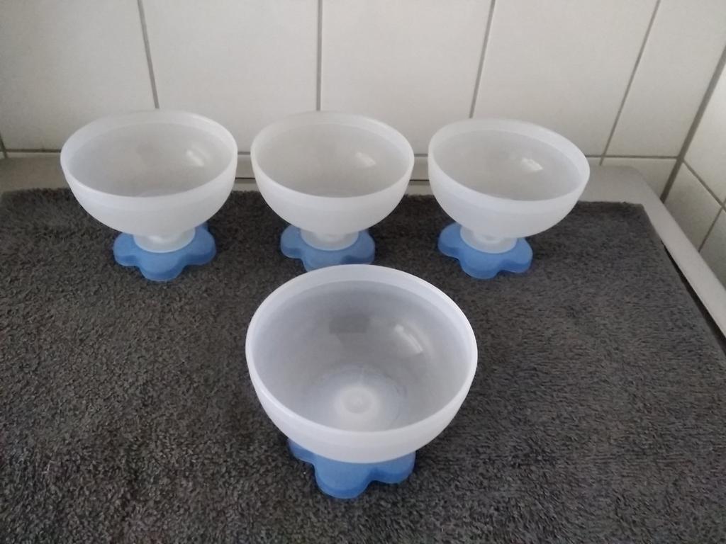 4 dessert schaaltjes/ 4 ijscoupes, Huis en Inrichting, Ophalen, Schaal