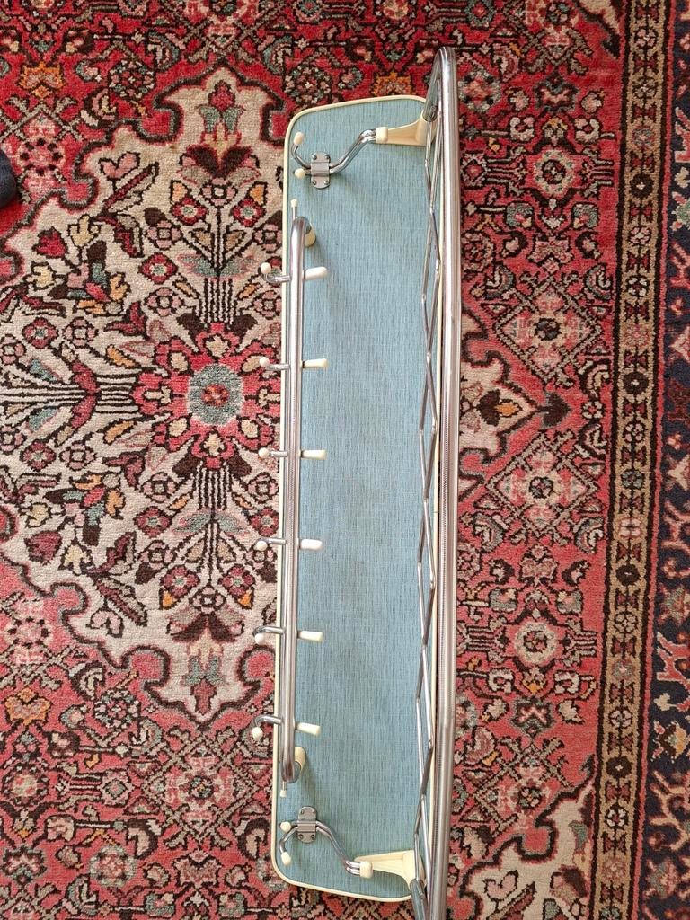 Vintage jaren 60 kapstok lichtblauw (Amerikaans), Ophalen of Verzenden, Gebruikt, Hout, Jaren 60