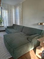 Heerlijke groene loungebank, Huis en Inrichting, Banken | Complete zithoeken, Ophalen, Gebruikt, Stof, Modern, Lounge