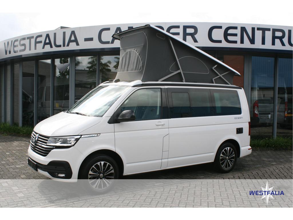 Volkswagen California T6.1 Ocean Edition 150pk Aut. | 12 maa, Caravans en Kamperen, Automaat, Buscamper of Camperbus, Volkswagen